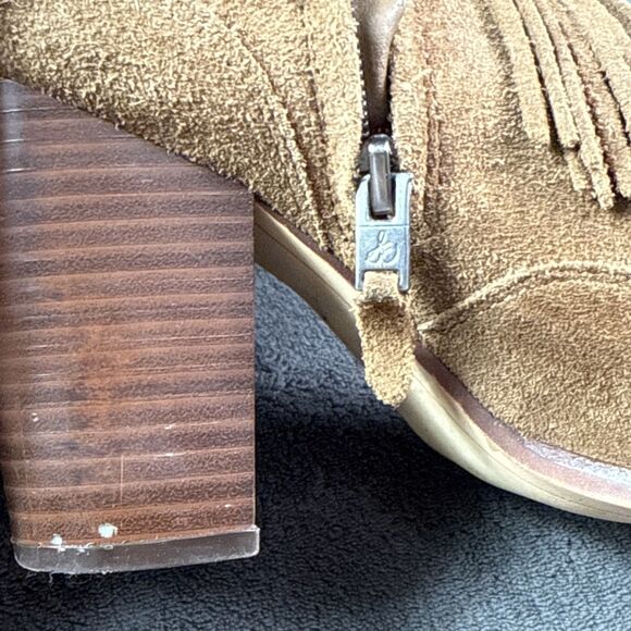 Sam Edelman Women's Benjie Western Fringe Ankle Bootie Golden Caramel, US 7 - Picture 14 of 14